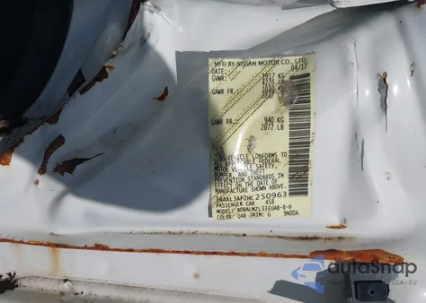 2017 Nissan Altima 2.5 Sv from USA, damaged, VIN 1N4AL3AP2HC250963